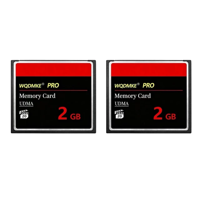 Alt view image 2 of 5 - 2 Pack 2GB CF Memory Card High Performance Industrial CF Type I Card for Industrial Equipment and Vintage Digital Cameras
