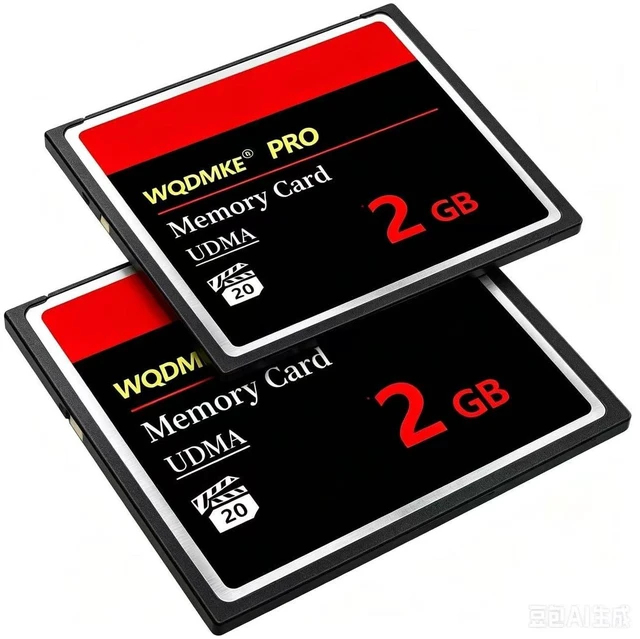 Main image of 2 Pack 2GB CF Memory Card High Performance Industrial CF Type I Card for Industrial Equipment and Vintage Digital Cameras