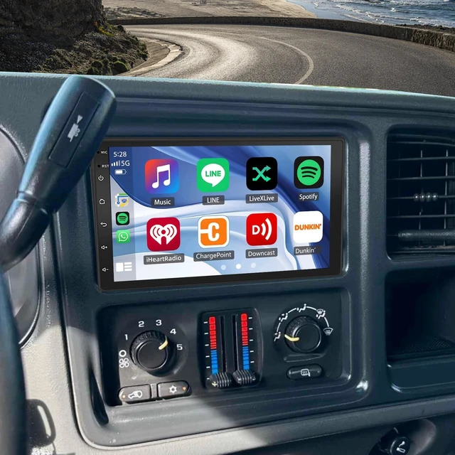 Main image of Car Stereo for GMC Sierra 1500/2500 2003-2006, 7 Inch Android 13 Double Din, Wireless CarPlay & Android Auto, 2+64G, GPS Navigation, Bluetooth, WiFi, SWC & Backup Camera