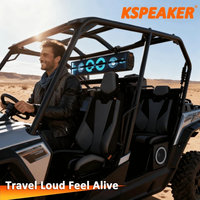 Alt view image 2 of 5 - UTV Speakers ATV Speaker ATV Sound Bar UTV Sound Bar Golf Cart SoundBar Sxs RZR Boat Speaker Polaris Can Am Fourwheeler Marine