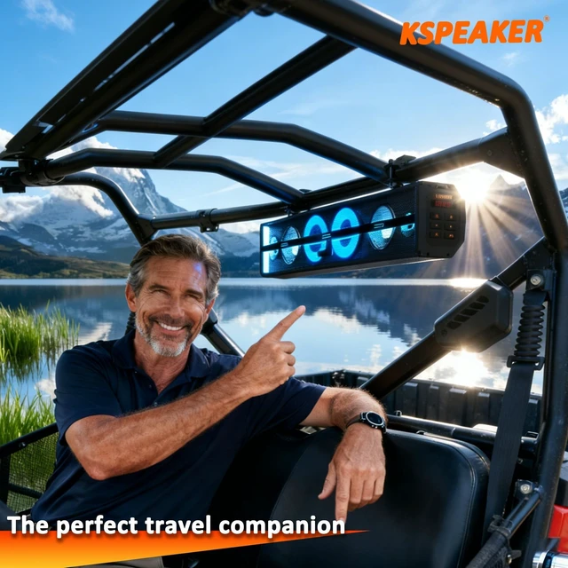 Alt view image 4 of 5 - UTV Speakers ATV Speaker ATV Sound Bar UTV Sound Bar Golf Cart SoundBar Sxs RZR Boat Speaker Polaris Can Am Fourwheeler Marine
