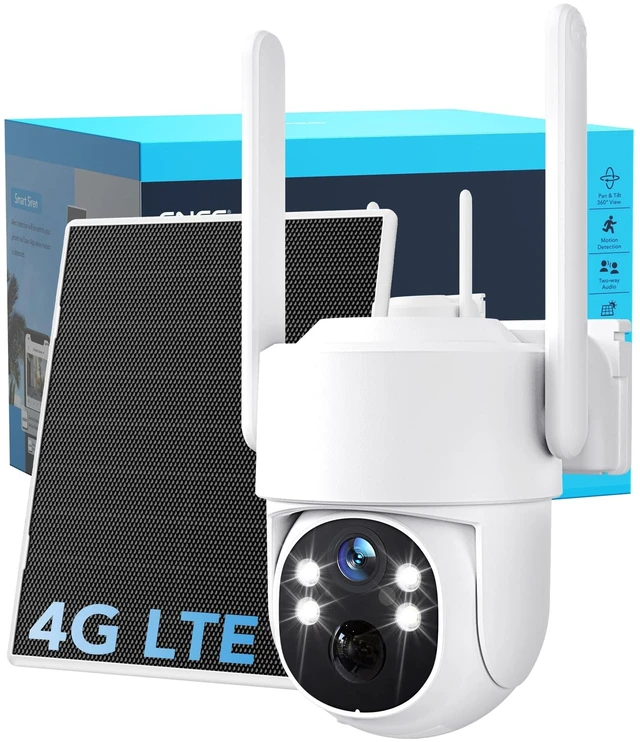 Main image of GNCC 4G LTE Cellular Security Camera Wireless Outdoor, No WiFi Solar Camera