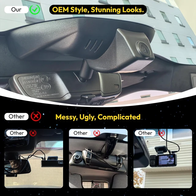 Alt view image 4 of 5 - GATGIT 4K Dash Cam for Silverado 1500 2022-2026 2500 HD 3500 HD 2024-2026
