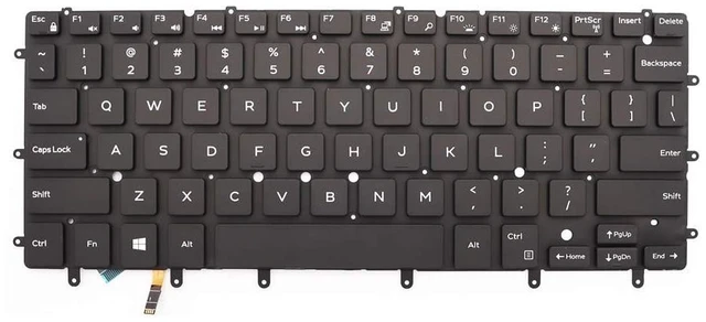 Main image of Abakoo New Laptop Keyboard Compatible with XPS 13 9343 9350 9360 Inspiron 15 7547 7548 Inspiron 13 7000 7347 7348 7352 7353 7359 US Backlit 0DKDXH NSK-LS0BW DKDXH