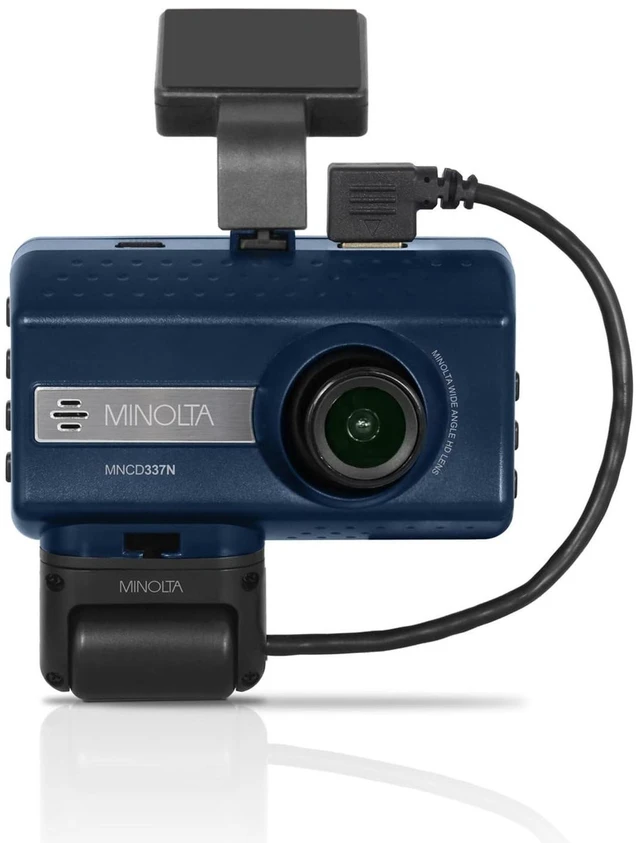 Main image of Minolta MNCD337N 2-Channel 1080P Dash Camera w/3.0" LCD + Interior Camera