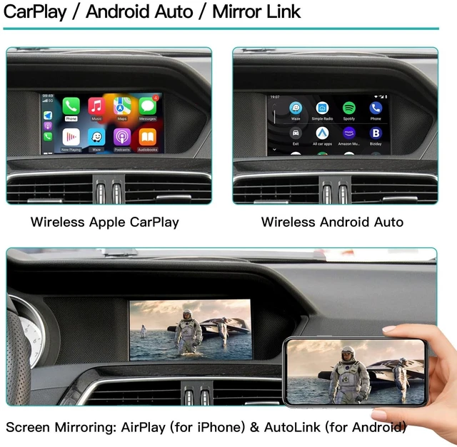 Alt view image 3 of 5 - Wireless CarPlay/Android Auto Module for Mercedes Benz NTG4.5/4.7 System