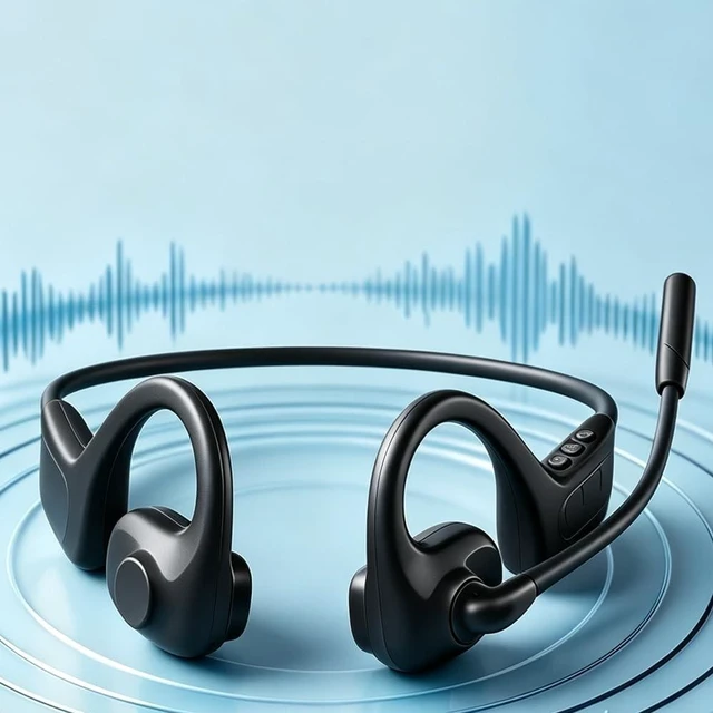 Main image of AYI Open Ear Wireless Earbuds with Mic, Hi-Fi Stereo Sound, LED Power Display, 48H Playtime, Multipoint Pairing & Voice Assistant, Ultra-Low Latency for Workout and Gaming, Black.