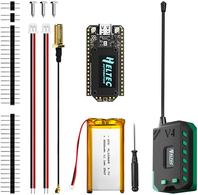 Main image of Reeseephelte Meshtastic LoRa V4 Development Board with Case + Battery