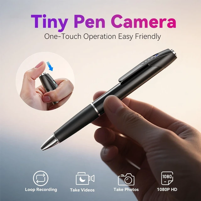 Alt view image 2 of 5 - DTCRCH 64G 1080P HD Portable Body Camera for Home Security, Camera with Take Photos, Long Battery Life, Rechargeable Cam Ideal for Outdoor Indoor, Easy to Use