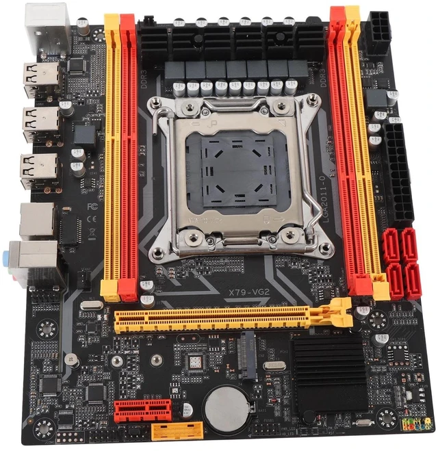 Main image of YUEHISY X79 Computer Motherboard, Supports E5 V1 V2 and 3th 4th Gen Core i7 Processors DDR3 SDRAM 128GB 1866MHz, with M.2 NVMe PCIE 3.0 X4 Slot