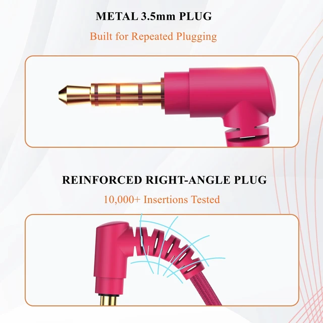 Alt view image 3 of 5 - MIXCU 12-Pack Classroom Headphones for K-12 Schools, Bulk Wired 3.5mm Jack