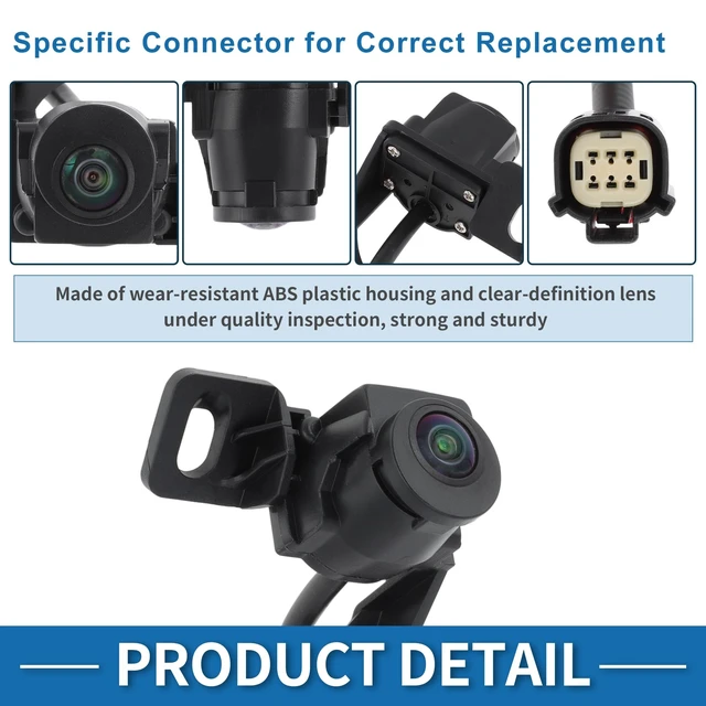 Alt view image 4 of 5 - Partuto Rear View Camera for Ford F-250 F-350 F-450 Super Duty 2008-2012 Park Assist Backup Reverse Camera Replace No.9C3Z19G490A/9C3Z19G490B/9C3Z19G490D