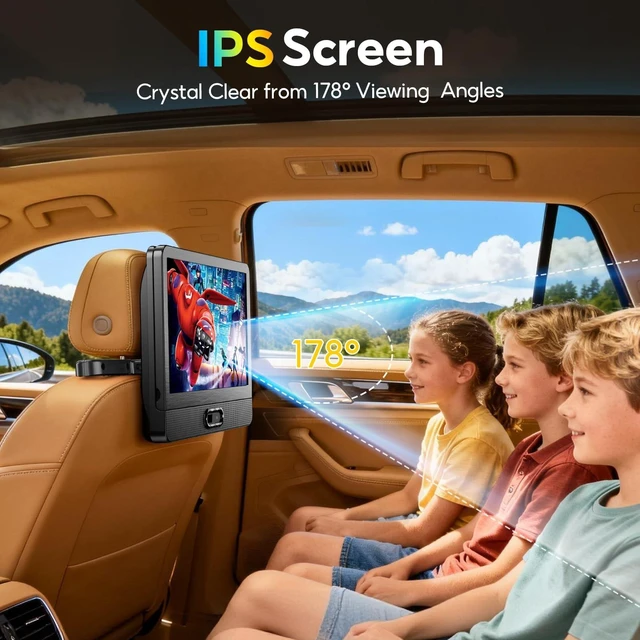 Alt view image 2 of 5 - Arafuna 12'' IPS Screen Wireless Screen Mirroring for Car Travel