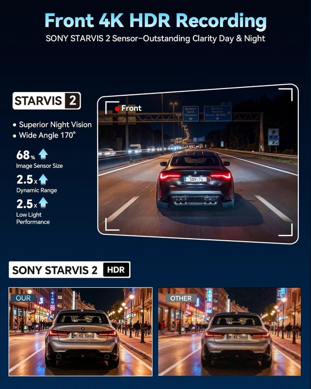 Alt view image 5 of 5 - OVAMAN OEM-Fit Dash Cam for Toyota Camry Gen8 2021-2024