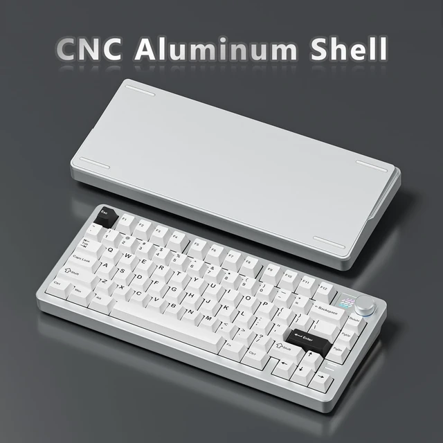 Alt view image 5 of 5 - SUEHIODHY FURYCUBE F75 Mechanical Keyboard, 75% Aluminum Keyboard VIA-programmable Custom Hot Swappable,Gasket Structure,RGB Backlit Gaming Keyboard for PC/Tablet/PS