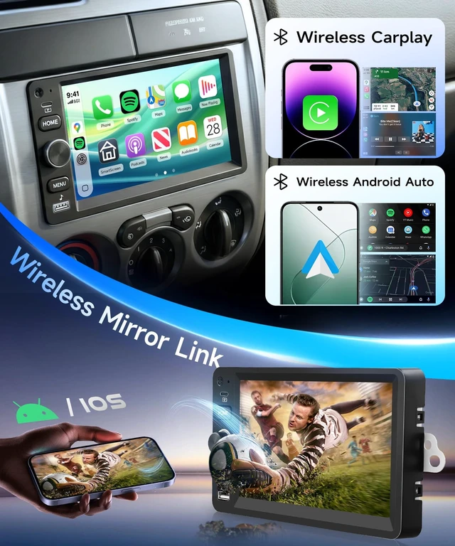 Alt view image 3 of 5 - 4G+64G Android 15 Car Stereo for 2003-2006 Chevrolet Silverado Impala Tahoe