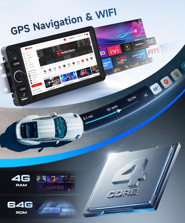 Alt view image 4 of 5 - 4G+64G Android 15 Car Stereo for 2003-2006 Chevrolet Silverado Impala Tahoe