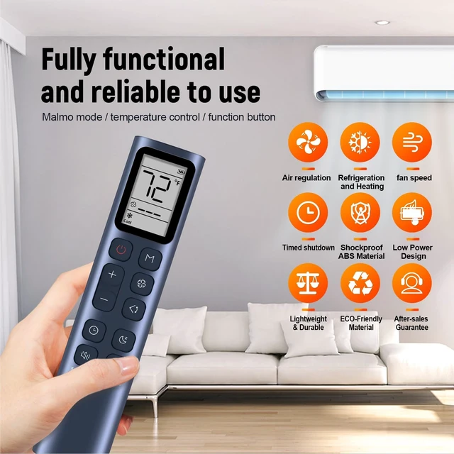 Alt view image 5 of 5 - New AC Replacement Remote Control fit for Dreo Portable Air conditioners AC318S DR-HAC008S AC319S DR-HAC009S AC516S DR-HAC006S DR-HAC0 AC0