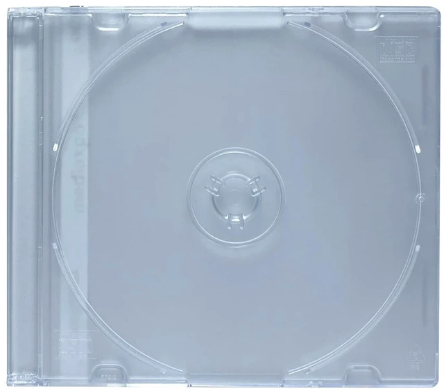 Alt view image 3 of 5 - mediaxpo Premium Slim Clear Jewel Cases - Protect and Showcase Your CDs - Slim CD Case for Space-Saving Storage (Pack of 100)
