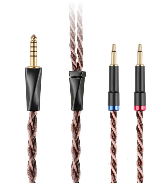 Main image of FAAEAL Monitor Headphone Cable,8N OFC German Copper AUX Cord Compatible with Hifiman HE400SE HE-350 MEZE 105 AER 109 Pro Sony MDR Z1R Headset for Musicians Audiophiles 4.4mm