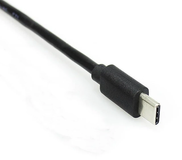 Alt view image 4 of 5 - Elecbee M12 to USB 2.0 Type C Cable, M12 4 Pin A Code Female to USB Male Assembly AWG26 Adaptor 9.8ft Overmolded Solder Double Ended Cable