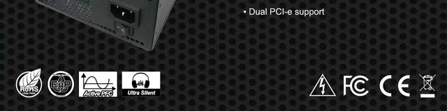 Alt view image 5 of 5 - SHARK TECHNOLOGY 1000W Black ATX12V EPS12 Silent 120mm Fan Gaming PC 2X PCI-E Power Supply ATX PSU