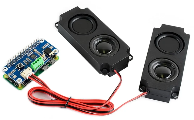 Main image of WM8960 Hi-Fi Sound Card HAT with Speaker, Compatible with Raspberry Pi 5/4B/3B+/3B/Pi Zero W/Zero 2W/Pico W/Pico 2W, Stereo CODEC, Play/Record