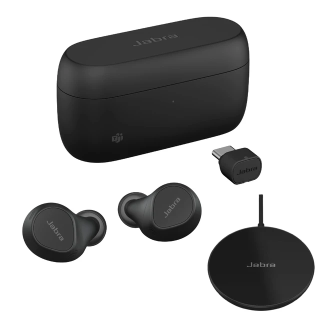 Alt view image 4 of 5 - Jabra Evolve2 True Wireless in-Ear Bluetooth Earbuds with Wireless Charging Pad - Active Noise Cancellation, MultiSensor Voice Technology - MS Teams Certified, Works with All Other Platf