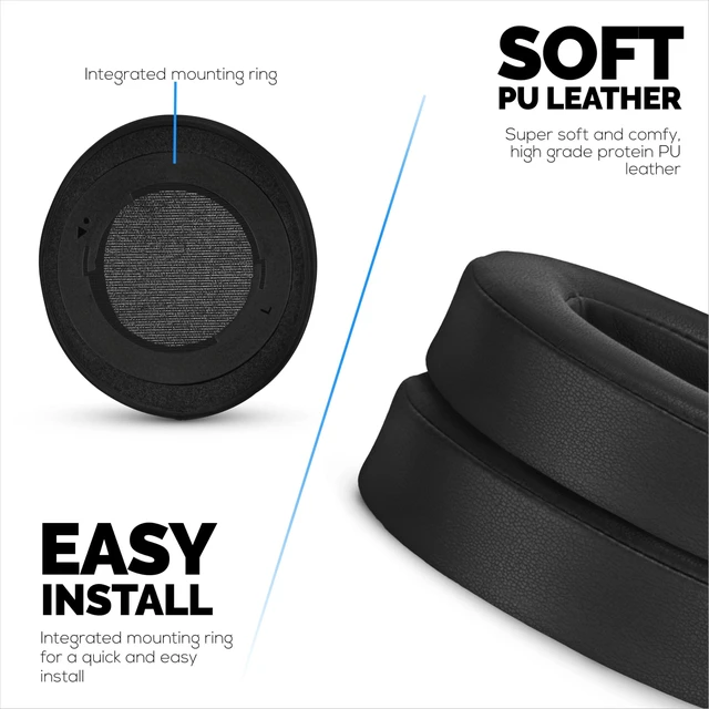 Alt view image 4 of 5 - Replacement Earpads for Razer Kraken PRO V2 7.1 Gaming Headphones, PU Leather, Memory Foam for Extra Comfort, Upgraded, Durable & Long Lasting Ear Cushions by Brainwavz