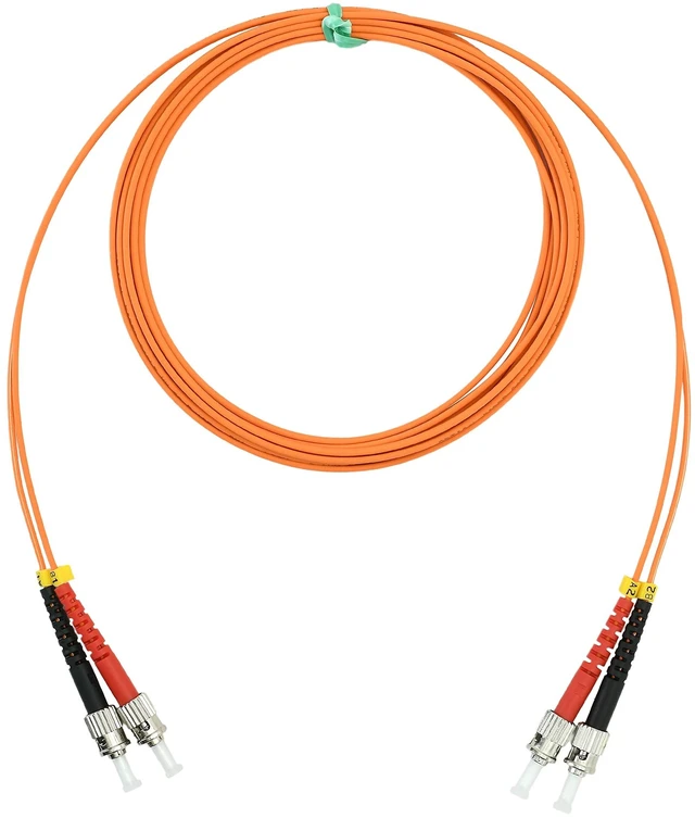 Alt view image 4 of 5 - OpZonik 1M - 4Pack ST to ST Fiber Optic Patch Cable Multimode OM1 Duplex 62.5/125m Optical Patch Cord 1G/10G Fiber Optic Cable ST-ST 1 Meter (3.2ft) Pack of 4