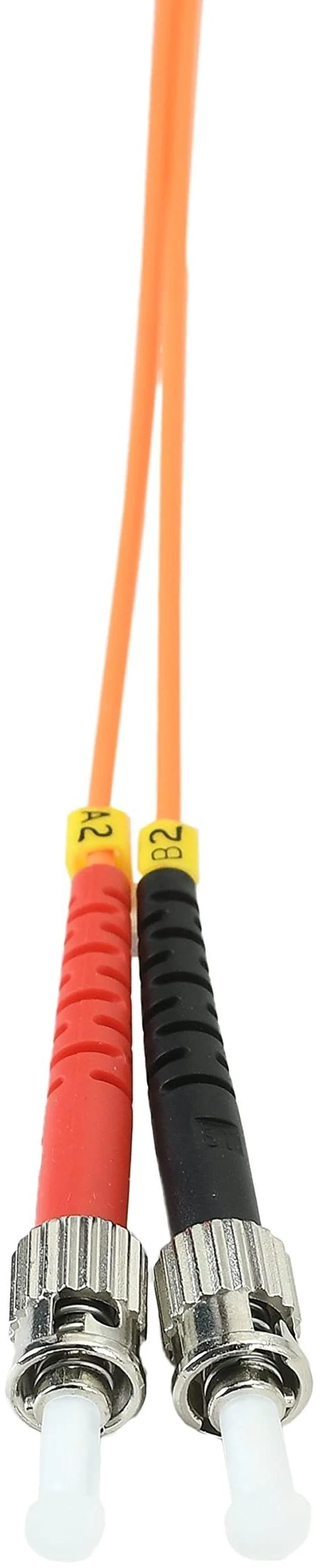 Alt view image 5 of 5 - OpZonik 1M - 4Pack ST to ST Fiber Optic Patch Cable Multimode OM1 Duplex 62.5/125m Optical Patch Cord 1G/10G Fiber Optic Cable ST-ST 1 Meter (3.2ft) Pack of 4