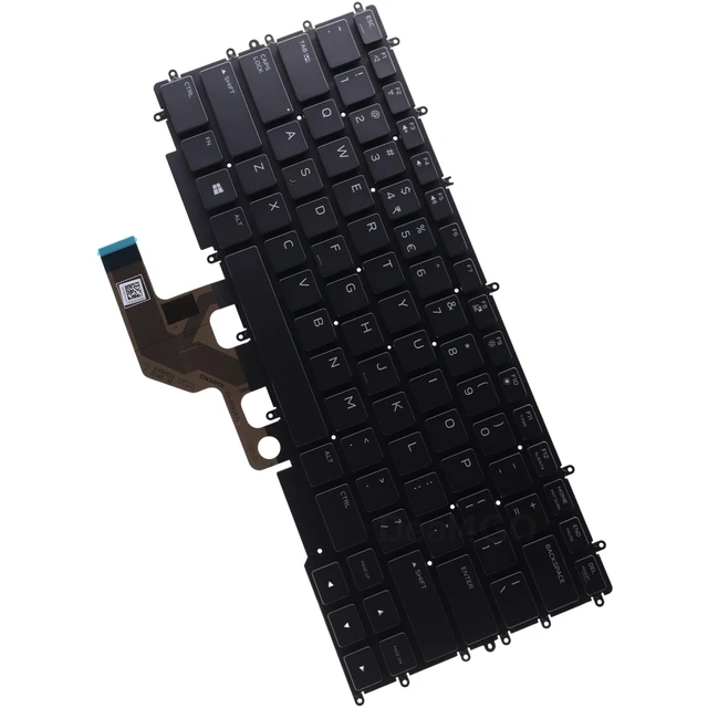 Alt view image 4 of 5 - Deal4GO 4-Zone RGB Backlit Keyboard TV8G0 18JXP P73J8 12PWM Replacement for Dell Alienware M15 R3 R2, M15 R4, G7 15 7500