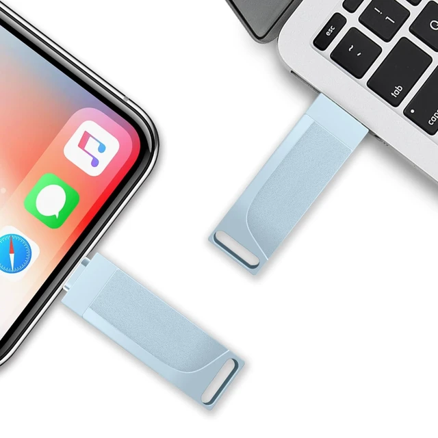 Alt view image 2 of 5 - 512GB Photo Stick for Smartphones, 4in1 Functionality, Directly Transfer Photos to USB Drive, Supports Storage of Photos/Videos/Various Files, Compatible with iPhone/iPad/Android/PC and More.