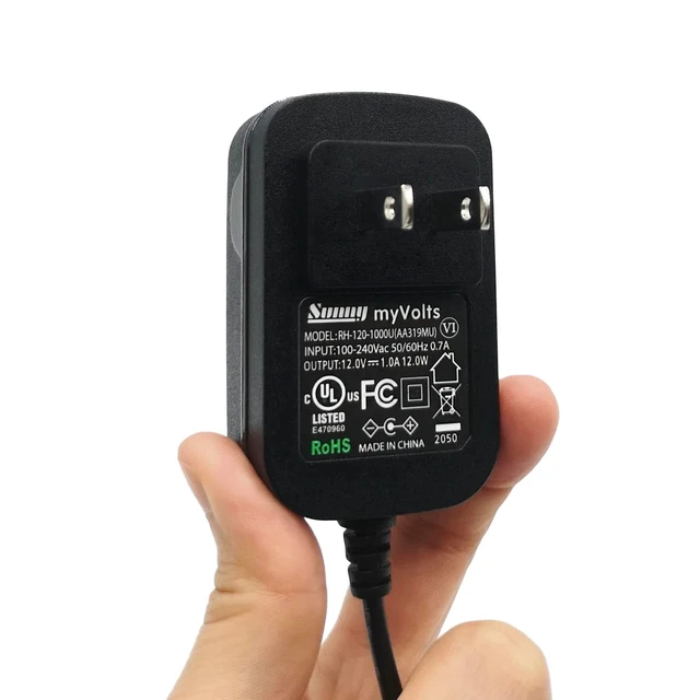 Alt view image 4 of 5 - MyVolts 12V Power Supply Adaptor Compatible with Blackmagic Design SDI to HDMI Mini Converter - US Plug
