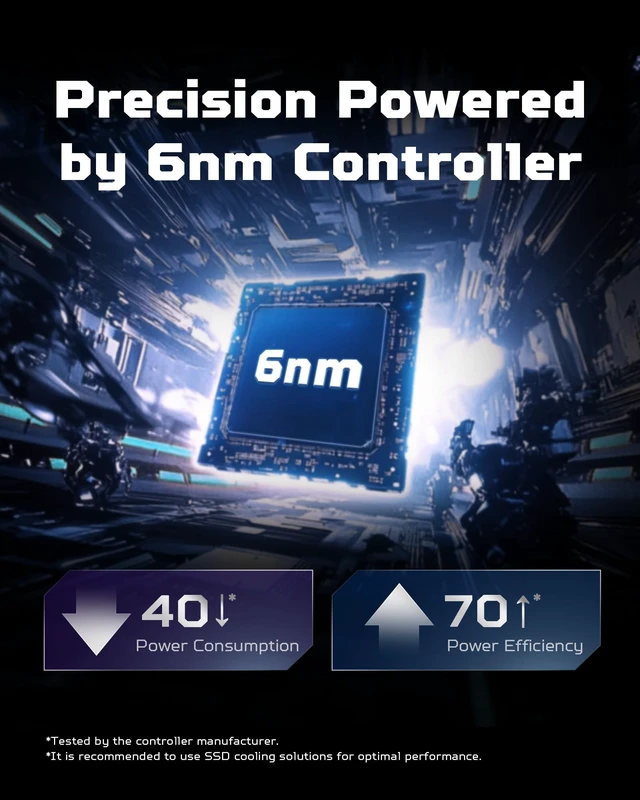 Alt view image 4 of 5 - Acer Predator GM9000 2TB SSD, PCIe Gen5x4 NVMe M.2 SSD, Up to 14,000MB/s, SLC + DRAM Cache, PCIe 5.0 Internal Solid State Drive, Compatible with Desktops Laptop PC AI Work