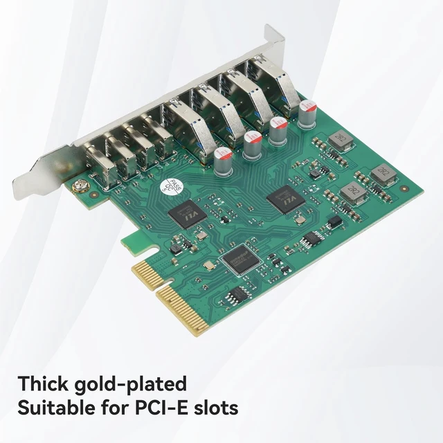 Alt view image 2 of 5 - ELUTENG PCIE USB 3.1 Expansion Card 8 Ports 20Gbps Bandwidth PCI Express USB Cards with ASM3142 & VL820 Chipset PCI-E Hub Controller Adapter 4 USB-A & 4 USB-C for Windows 11/10/8/7/XP/Vista