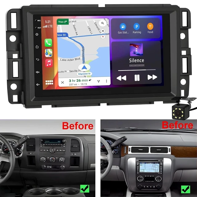 Alt view image 5 of 5 - Car Stereo for GMC Canyon 2006, 7 Inch Android 13 Touchscreen Radio