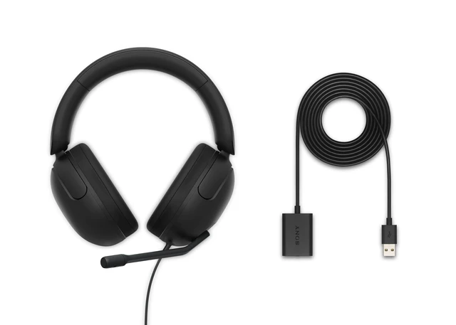 Alt view image 2 of 5 - Sony INZONE H3 Wired Over-Ear Gaming Headset with Mic PS5 Headphones, Black