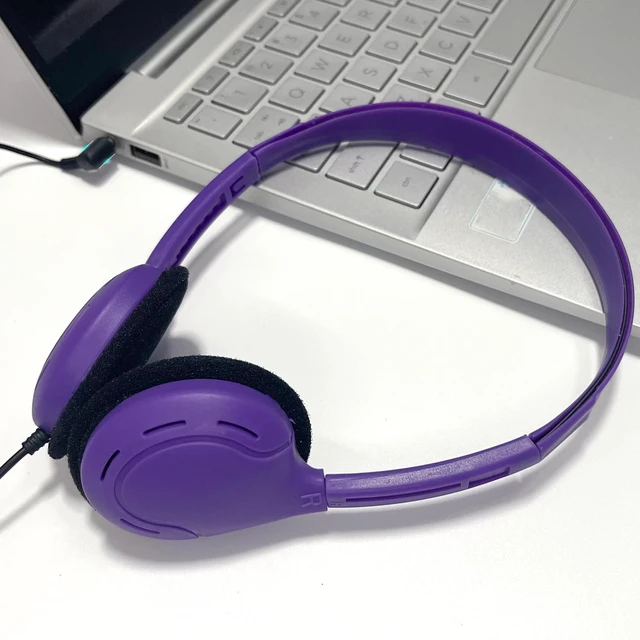 Alt view image 5 of 5 - ZHENWAY 30 Pack Class Set Headphones for Kids Students School Classroom Headphones Bulk Earphones Adjustable with 3.5 mm Jack for Library Children Adults(005 Multi Color)