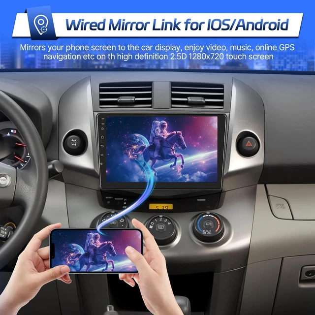 Alt view image 4 of 5 - Leadfan Linux Car Stereo for Toyota RAV4 2006 2007 2008 2009 2010 2011 2012