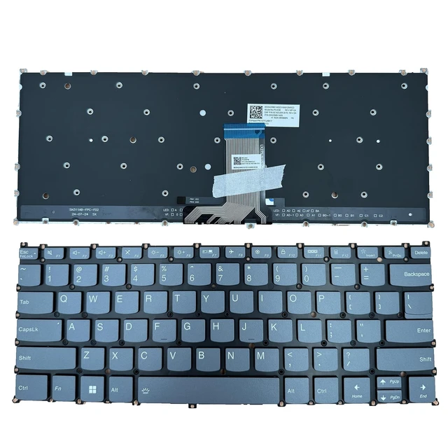 Alt view image 2 of 5 - Siakoocty Laptop Replacement US Layout with Backlight Keyboard for Lenovo Yoga 7 14IRL8 ARP8 Yoga 7 2-in-1 14AHP9 14IML9 Laptop Keyboard Backlight PH4SB-US V222320AS1-US SN21K12158