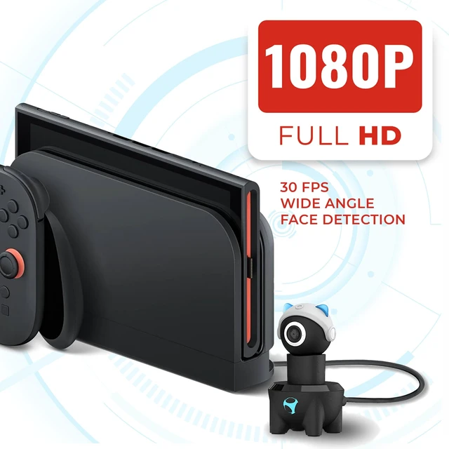 Alt view image 3 of 5 - Subsonic - Playcam 1080 - Camera for Nintendo Switch 2 - Full HD 1080p Resolution with Wide Angle - USB-C Plug and Play - Adjustable Lens (Blue)
