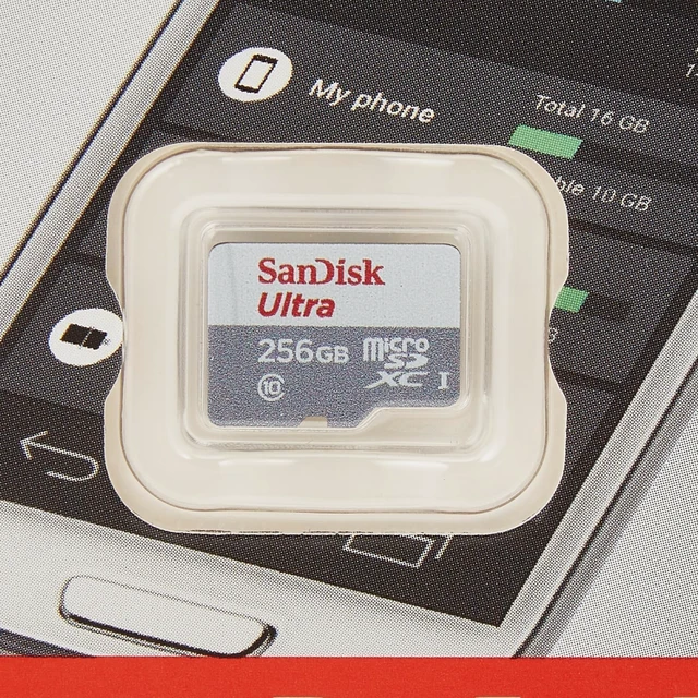 Alt view image 5 of 5 - SANDISK - Cards 256GB Ultra Lite White/Gray MICROSDXC 100MB/S Class 10 UHS-