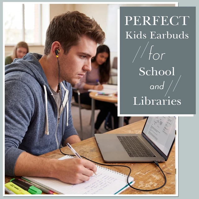 Alt view image 5 of 5 - Kanayu 200 Pack Wired Earbuds Bulk for Classroom, No Mic 3.5mm, Multicolor
