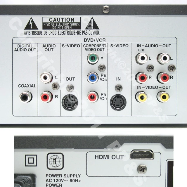 Alt view image 5 of 5 - Magnavox ZV427MG9 DVD Recorder/VCR Combo, HDMI 1080p Up-Conversion, No Tuner