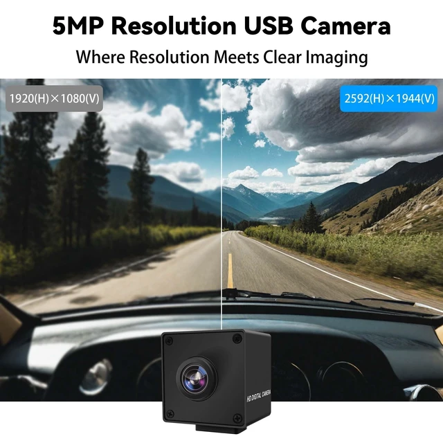 Alt view image 2 of 5 - Magnolia 5MP Global Shutter USB Camera, USB3.0 High Speed Webcam for PC