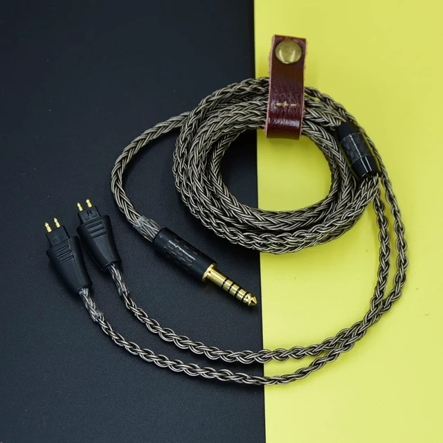 Alt view image 2 of 5 - Arklove 16 Core 7N OCC Headphone Earphone Cable for FOSTEX TH900 th909 MKII MK2 TH-909 TR-X00 TH-600 th600 trx00 th-909 (2.5m(8.2ft), 6.35mm Stereo Grey)