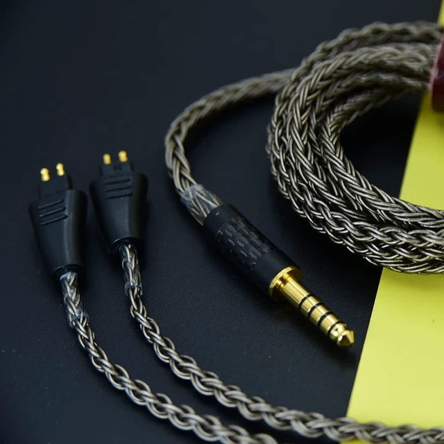 Alt view image 3 of 5 - Arklove 16 Core 7N OCC Headphone Earphone Cable for FOSTEX TH900 th909 MKII MK2 TH-909 TR-X00 TH-600 th600 trx00 th-909 (2.5m(8.2ft), 6.35mm Stereo Grey)