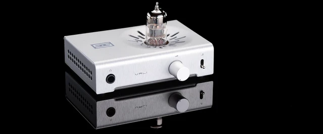 Alt view image 3 of 3 - Schiit Vali 3 Beautiful Tube Hybrid Headphone Amp and Preamp - Silver