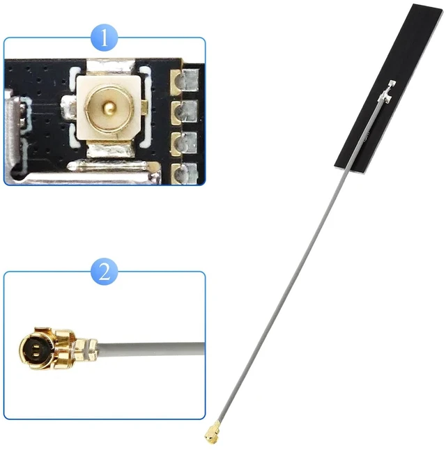 Alt view image 5 of 5 - 3PCS ESP32-C5 Development Board with External Antennas ^^ Dual-Band Wi-Fi 6 & Bluetooth 5 Thread & Zigbee, Single-Core Processor with 4MB Flash 32Pin Type-C & CP2102 Chip, ESP32-C5 Devkit for Ardu